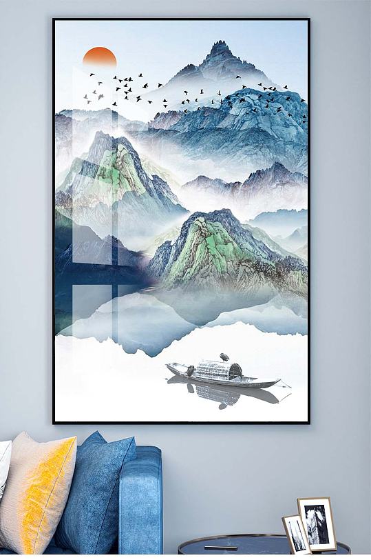 玄关抽象水墨油画装饰画图片-玄关抽象水墨油画装饰画设计素材-玄关