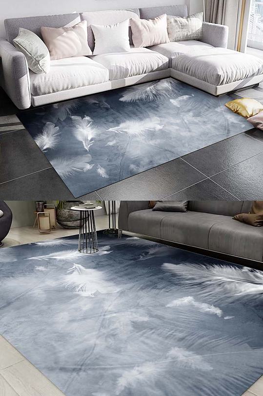 羽毛地毯装饰挂画