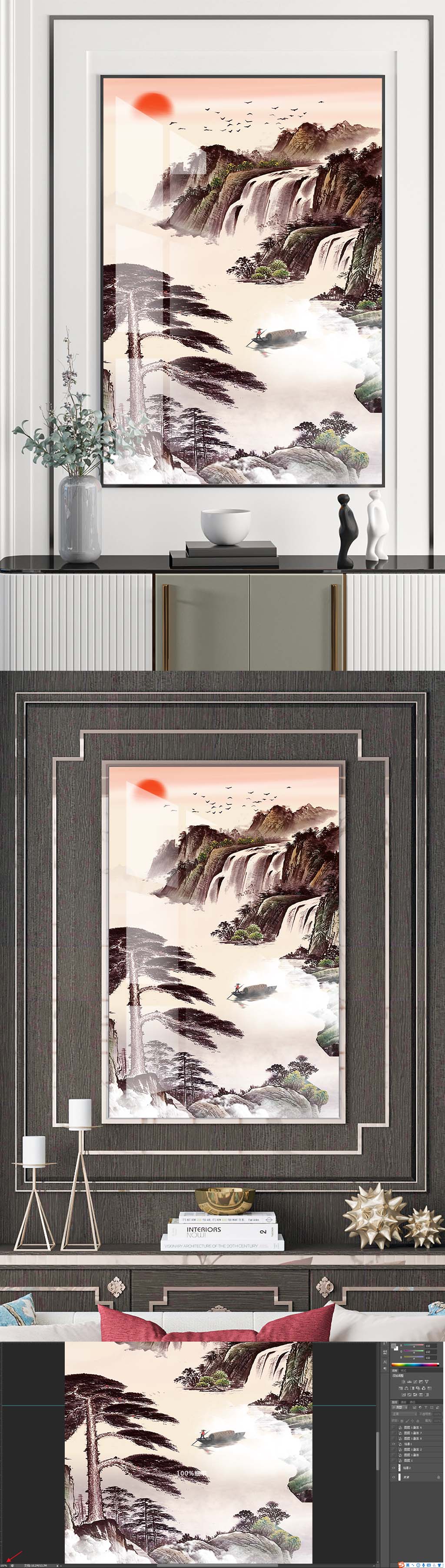 古风装饰挂画素材_古风装饰挂画模板_古风装饰挂画设计图片免费下载-众图网