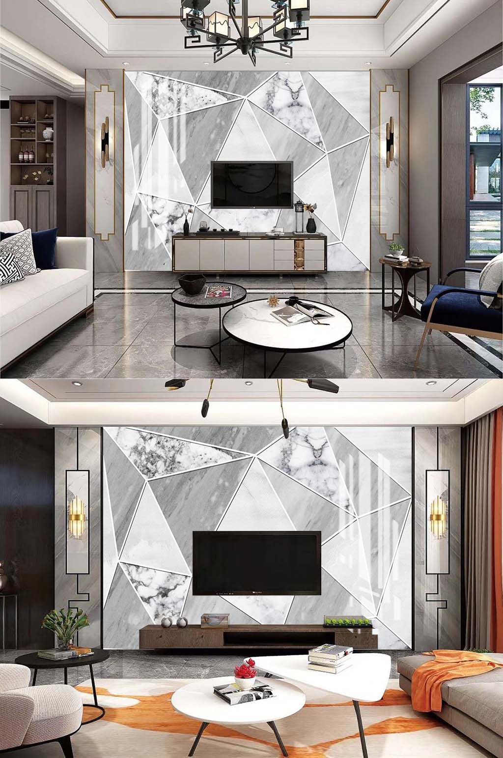 简约现代电视背景素材