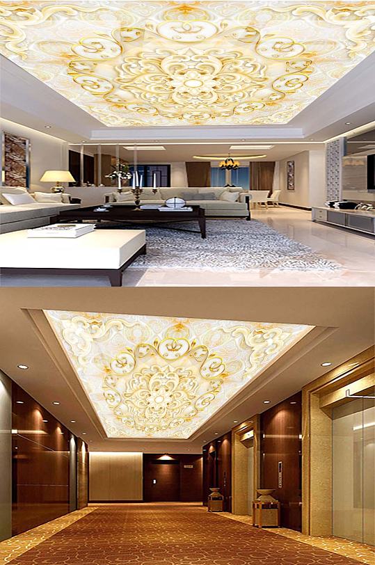 欧式花纹天花吊顶-众图网