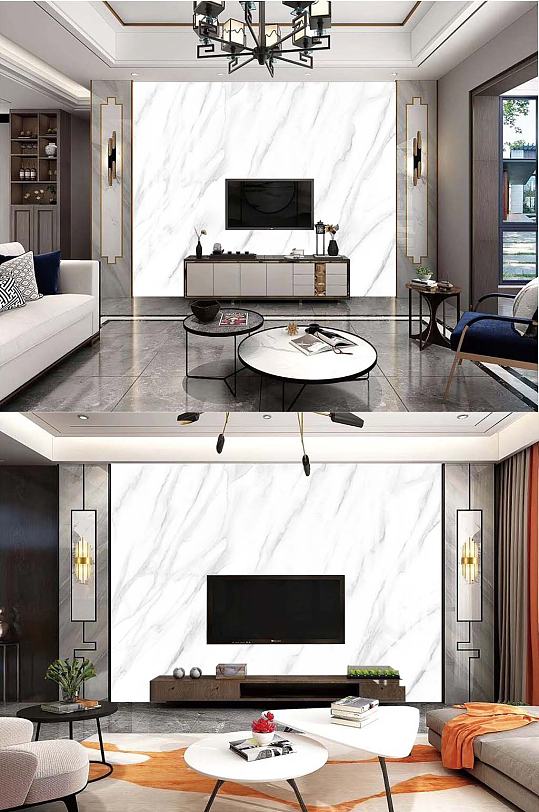 大理石电视背景墙-众图网