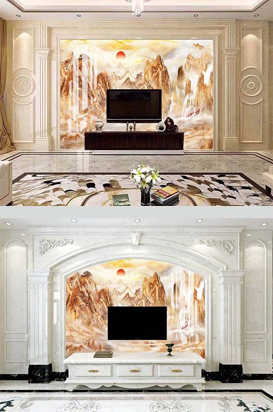 大理石石纹电视背景-众图网