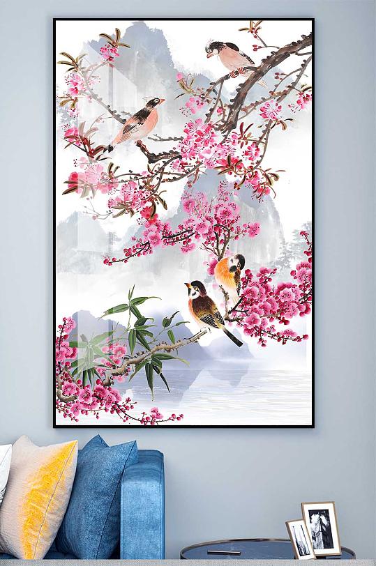 中式花鳥裝飾掛畫