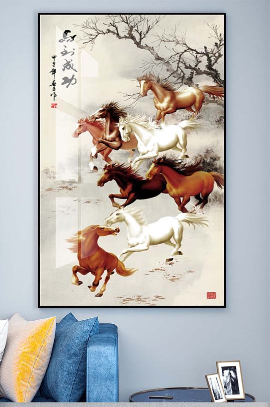 万马奔腾装饰挂画-众图网