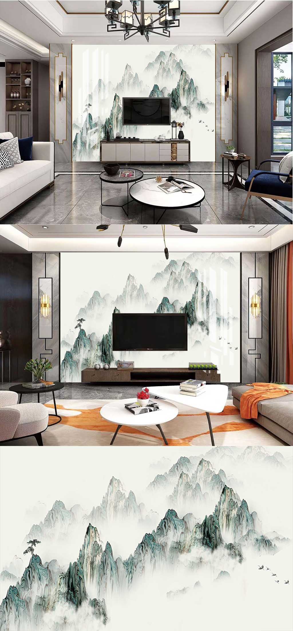 抽象水墨电视背景素材
