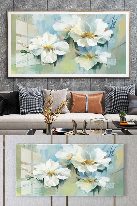油画花朵装饰挂画-众图网