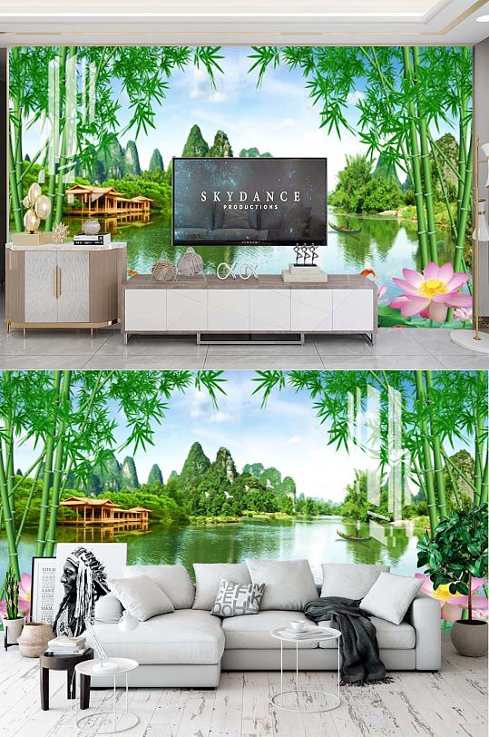 山水风景电视背景-众图网