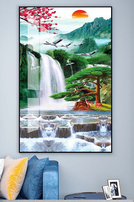 入户山水装饰挂画-众图网