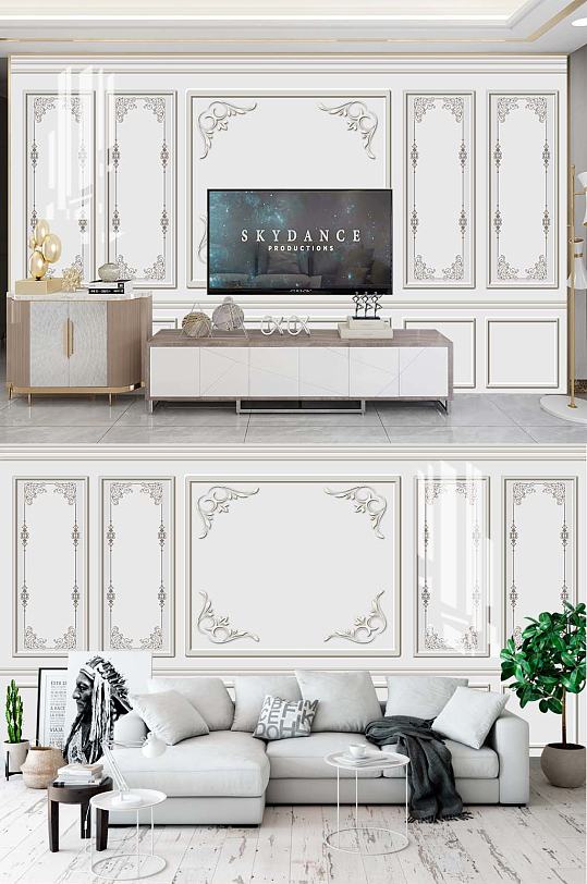 欧式客厅沙发背景-众图网