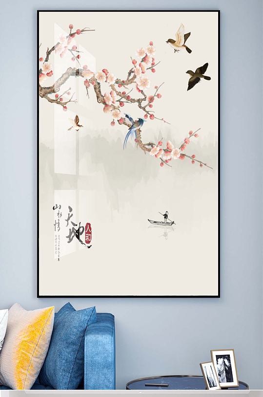 花鸟装饰挂画玄关-众图网