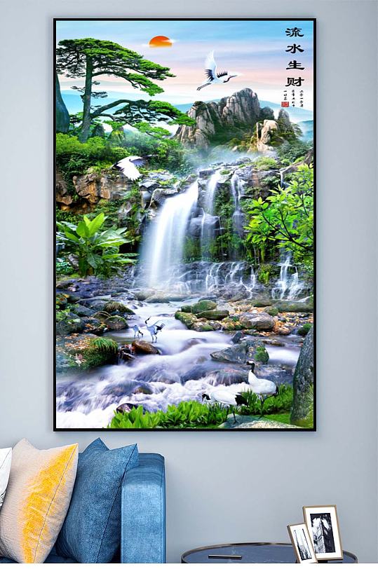 中式入户挂画-众图网