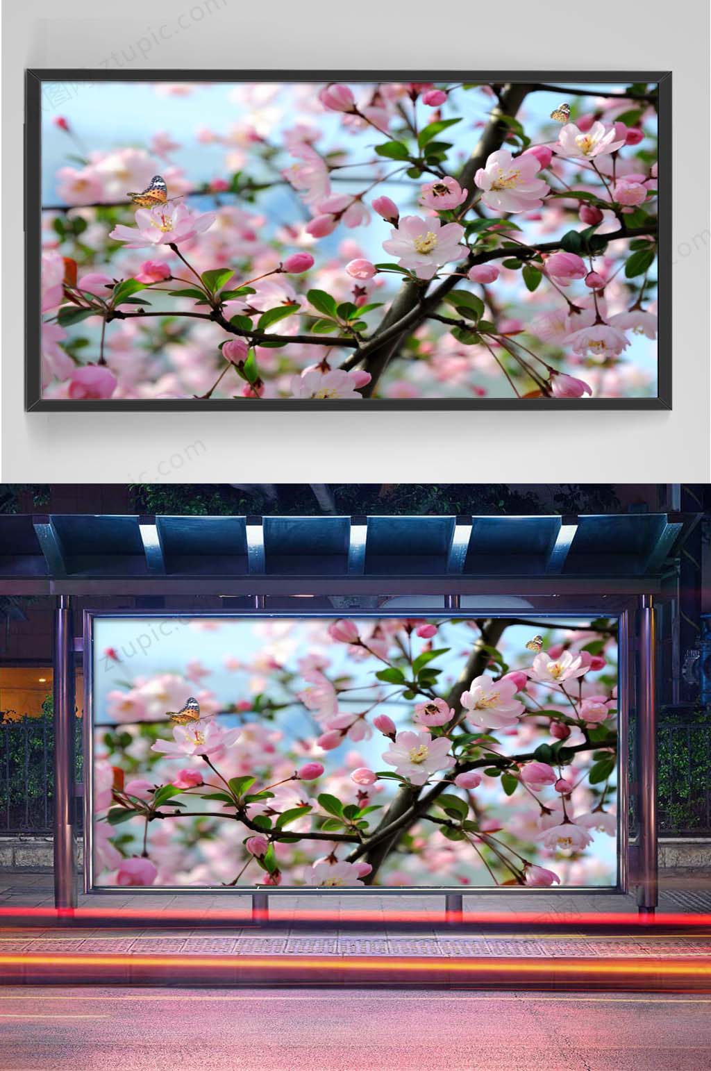 樱花天花吊顶图素材