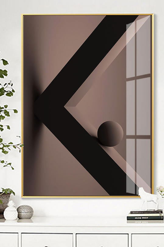 北欧英文字母K装饰画