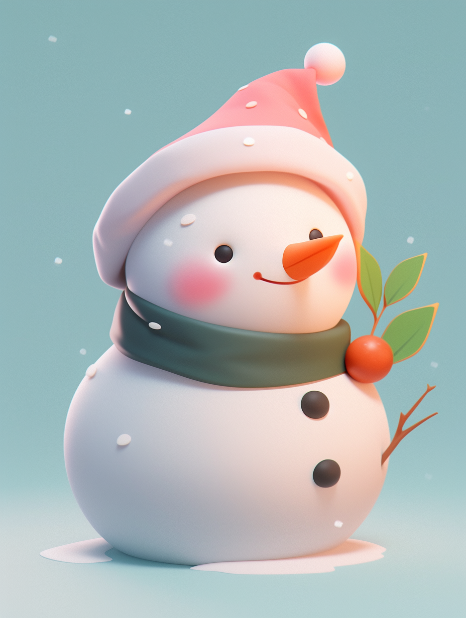 平安圣诞节圣诞雪人素材