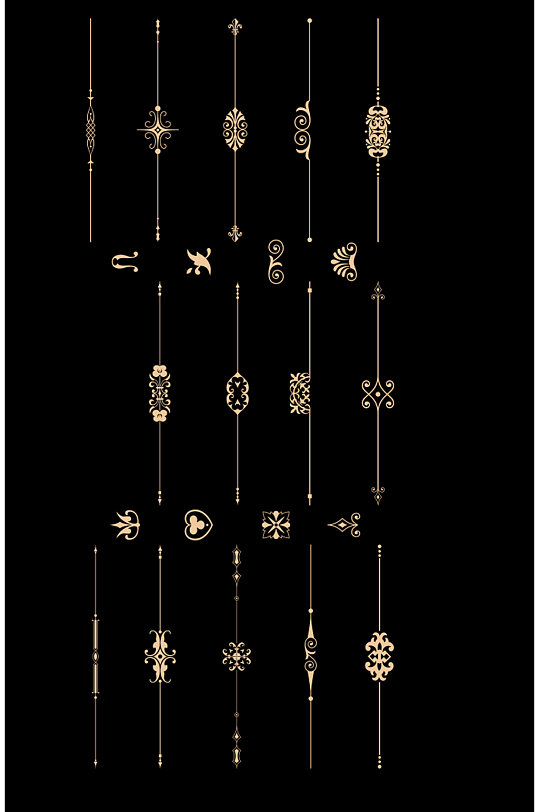 花纹花边欧式矢量图常用