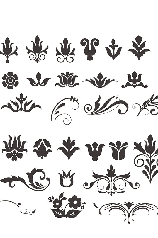 2花纹花边欧式矢量图常用