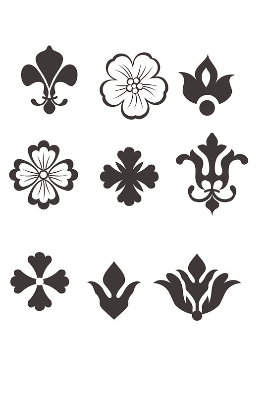 花纹花边欧式矢量图常用