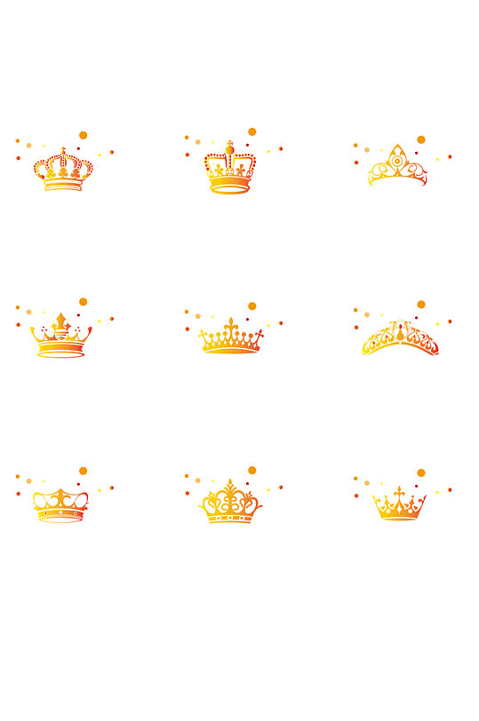 常用小图标皇冠矢量图