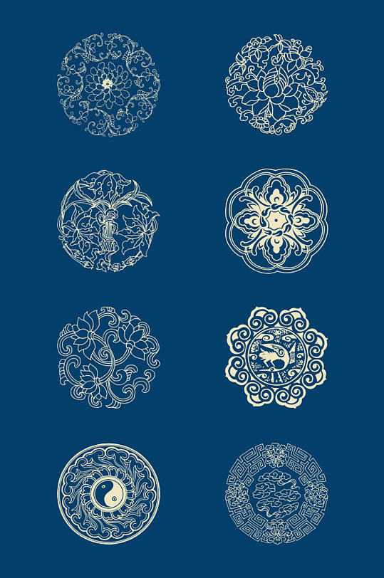 欧式镂空窗花模板下载-编号10522-众图网