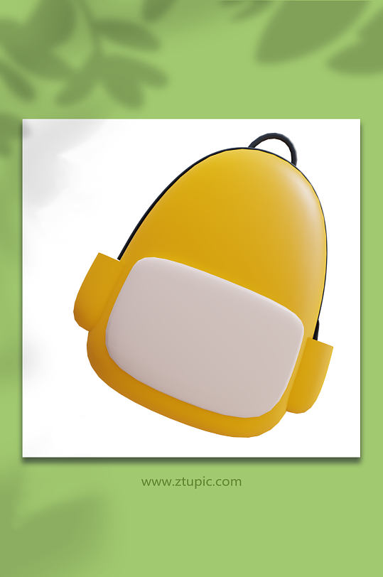 2023年开学季学习用品3d模型书包-众图网