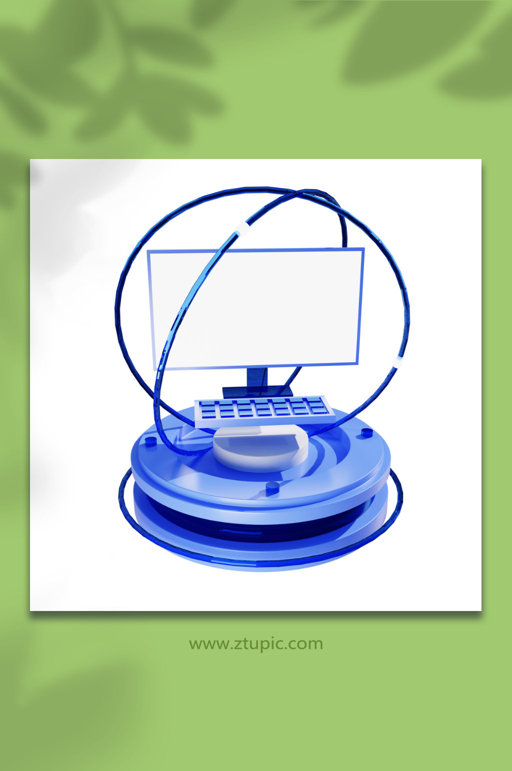 3d立體模型微軟科技風(fēng)云臺電腦圖標(biāo)素材
