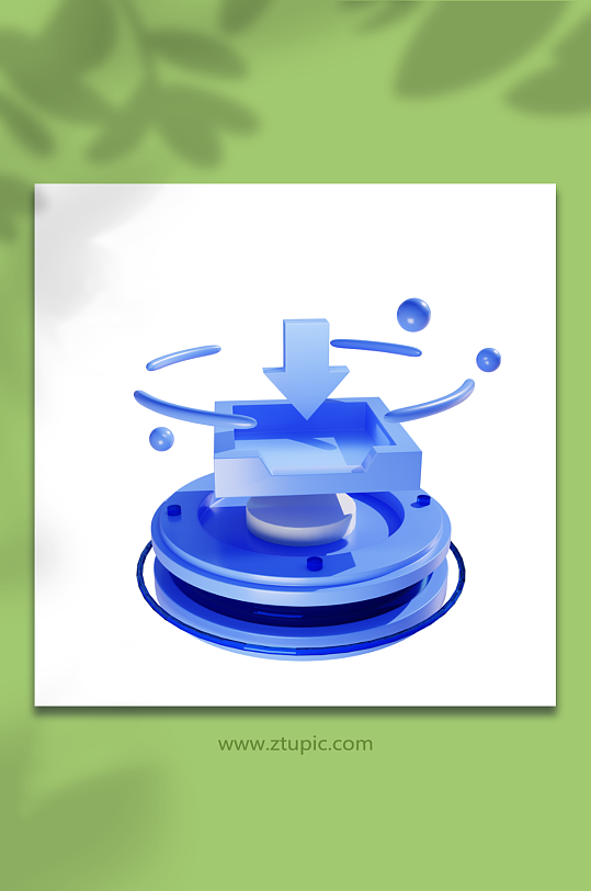 3d立体模型微软科技风云台本地下载图标-众图网