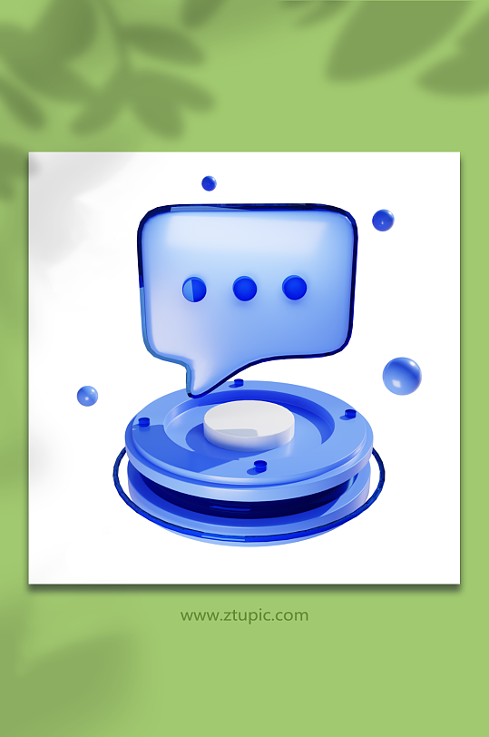 3d立体模型微软科技风云台信息图标-众图网