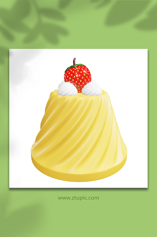 卡通甜点3d模型-众图网