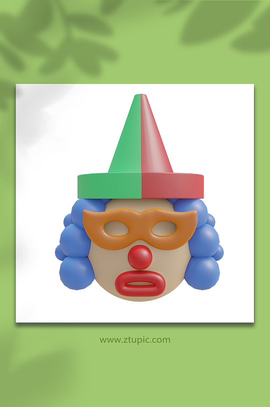 愚人節(jié)小丑人物卡通3d模型