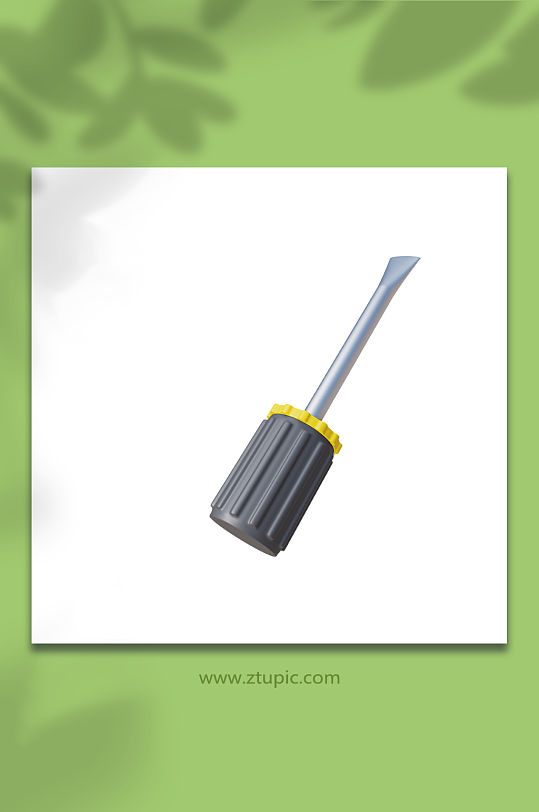 建筑装修行业工具3d模型起子-众图网