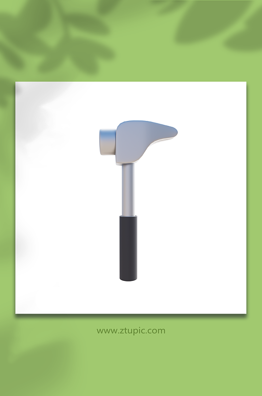 建筑装修行业工具3d模型锤子-众图网