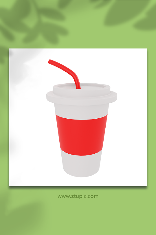 快餐小吃卡通3d模型可乐-众图网