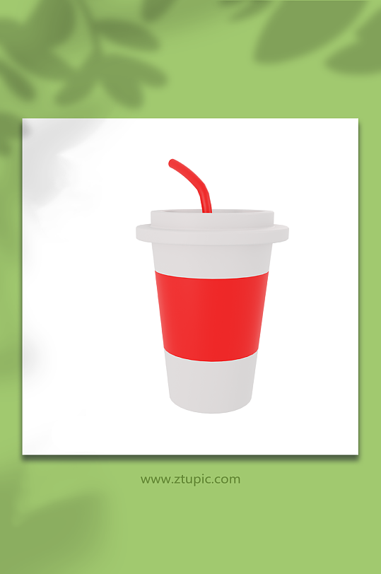 电影院电影卡通3d模型可乐-众图网