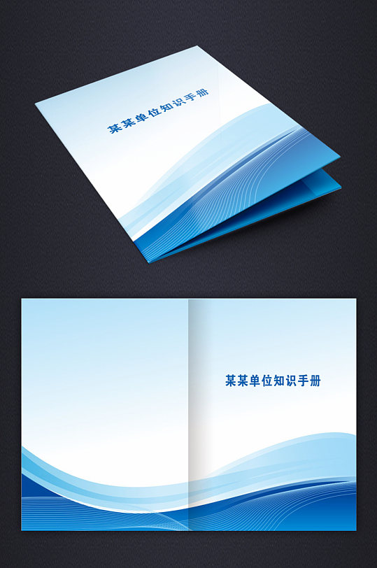 藍(lán)色大氣簡(jiǎn)約封面