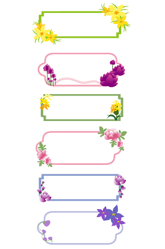 花卉边框高清素材