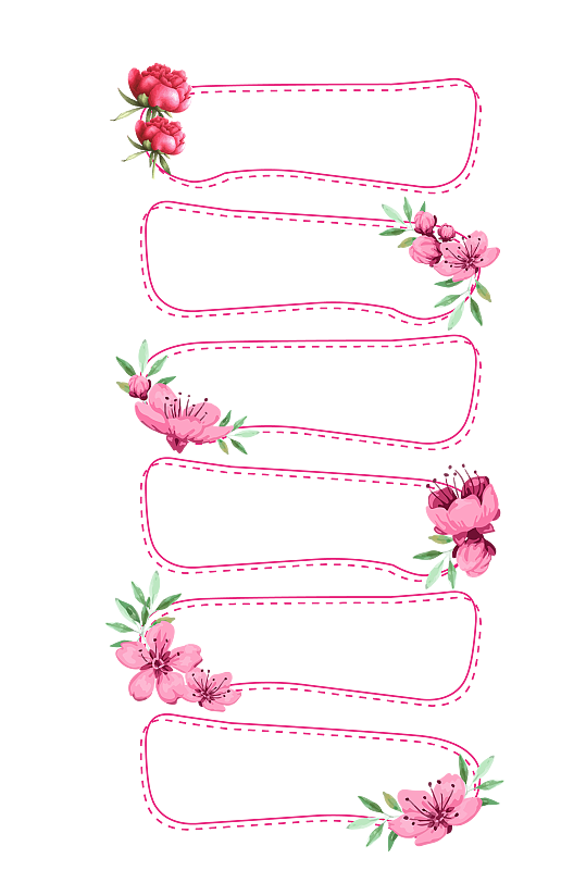 桃花边框粉色边框