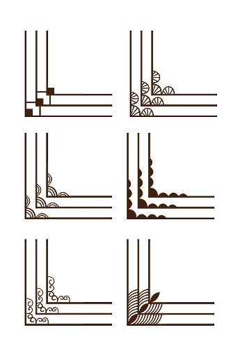 古典角线边框素材