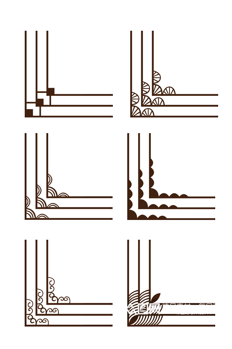 古典角线边框素材素材