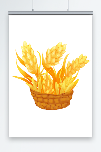 芒种节日二十四节气丰收金色麦穗