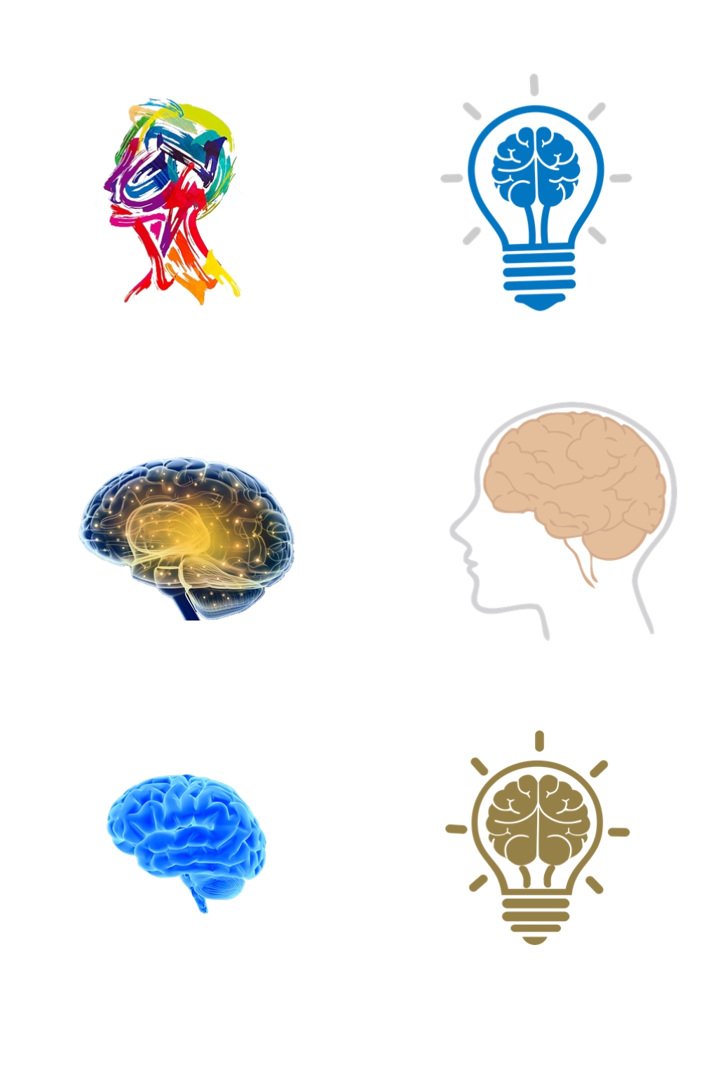 智能大脑设计抠图元素大脑分析图
