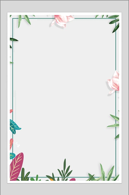 花卉草草背景设计