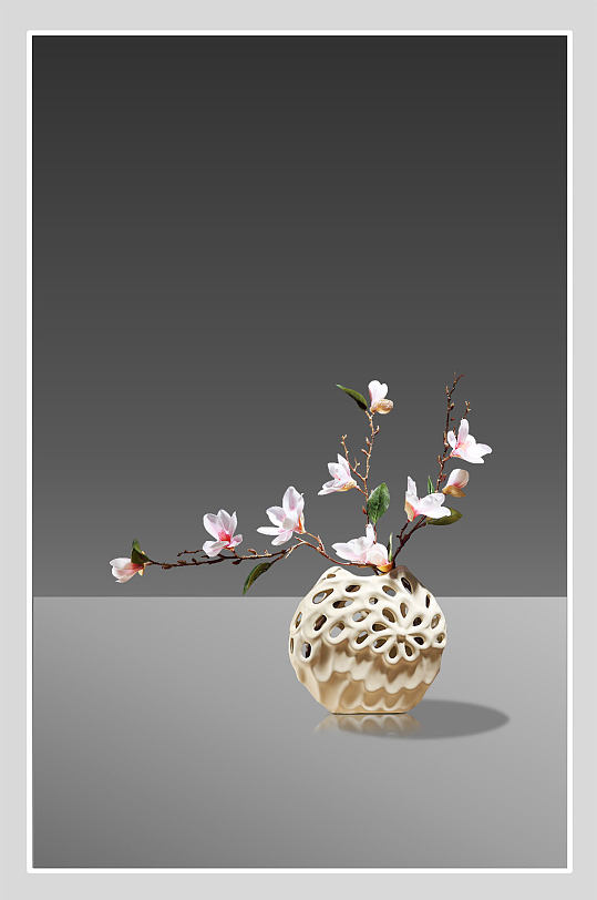 创意时尚花瓶装饰抠图背景