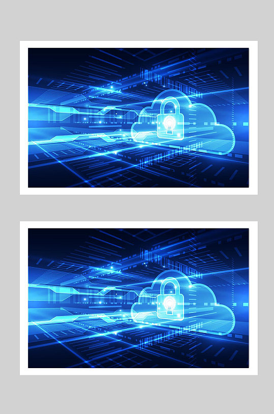 蓝色网络安全代码图片素材