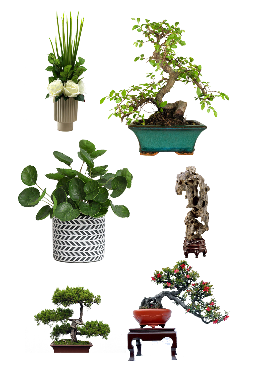 陶瓷盆景艺术造型元素素材