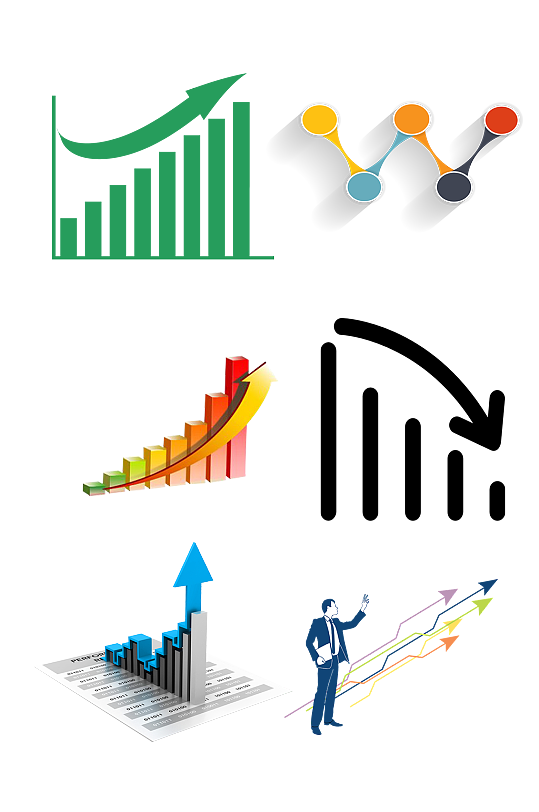 商务成本统计图表免扣元素