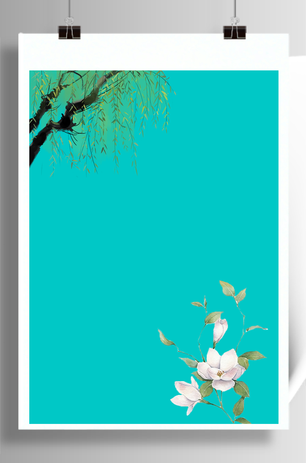 蓝蓝荷花季节时尚创意素材素材