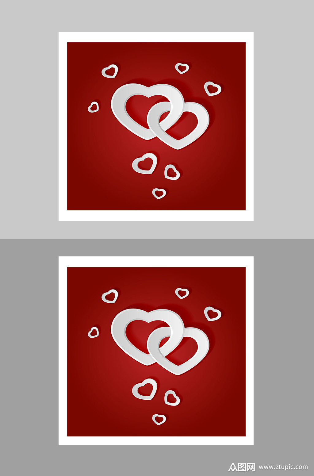 红色创意特效图形背景