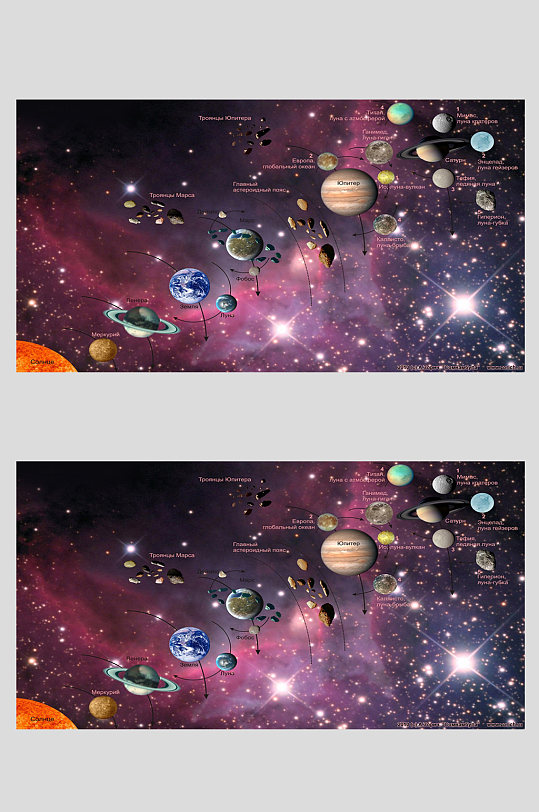 蓝色宇宙星系天空背景