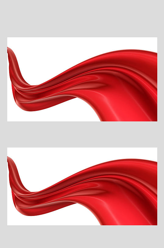 红色绸带飘带礼品背景-众图网